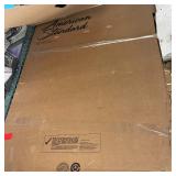 American Standard Ovation 32 in. x 60 in. x 59 in. Glue-Up Alcove Bath Wall Set in Sand Travertine