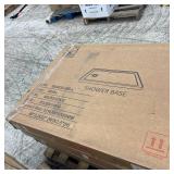 48 in. L x 32 in. W Alcove Shower Pan Base with Left Drain by Horow