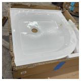 Swiss Madison Voltaire 32" x 32" Acrylic White Center Drain, Neo-angle Shower Base