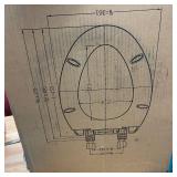 Slow Close Elongated Closed Front Toilet Seat in White ELLO&ALLO