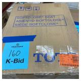 TOTO SoftClose Elongated Closed Front Toilet Seat in Cotton White