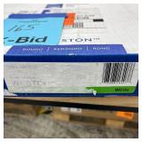 BEMIS Weston Round Soft Close Enameled Wood Toilet Seat in White Brushed Gold Metal Hinge