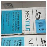 Bootz Industries Nextile 30 in. x 60 in. x 60 in. 4-Piece Direct-to-Stud Alcove Tub Surround in White