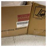 HOROW 47 in. x 26.8 in. Soaking Bathtub with Side Drain in White/Golden