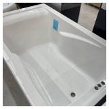 American Standard EverClean 60 in. x 36 in. Rectangular Soaking Bathtub with Reversible Hand Drain in White