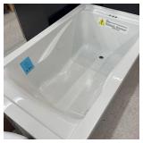 American Standard EverClean 60 in. x 36 in. Rectangular Soaking Bathtub with Reversible Hand Drain in White