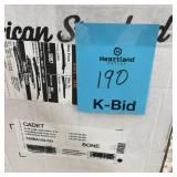 American Standard Cadet 2-Piece 1.28 GPF Single Flush Round Chair Height Toilet Complete