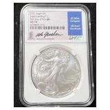 2021 AMERICAN SILVER EAGLE NGC FIRST DAY RELEASE MS70