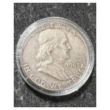 1963-D US FRANKLIN HALF DOLLAR IN AIRTITE