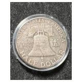 1963-D US FRANKLIN HALF DOLLAR IN AIRTITE