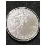 2021 AMERICAN SILVER EAGLE 1 TROY OZ .999 FINE SILVER IN AIRTITE