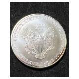 1996 AMERICAN SILVER EAGLE 1 TROY OZ .999 FINE SILVER