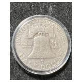 1954-D US FRANKLIN HALF DOLLAR IN AIRTITE
