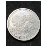 2 TROY OZ .999 FINE SILVER DONALD TRUMP ROUND