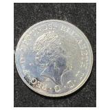 1 TROY OZ .999 FINE SILVER 2018 TOWER BRIDGE ROUND