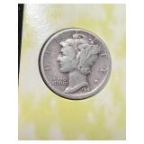 1941 US MERCURY DIME IN INFO. CASE