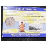 1941 US MERCURY DIME IN INFO. CASE