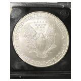 2006 AMERICAN SILVER EAGLE SLABBED BU