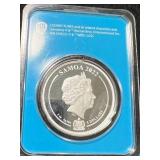 1 TROY OZ .999 FINE SILVER BUGS BUNNY ROUND IN CASE