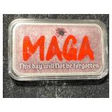 1 TROY OZ .999 FINE SILVER MAGA BAR IN AIRTITE