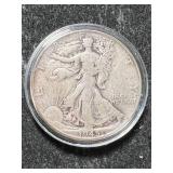 1945-S US WALKING LIBERTY HALF DOLLAR IN AIRTITE