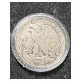 1945-S US WALKING LIBERTY HALF DOLLAR IN AIRTITE