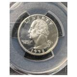 1998-S US PROOF SILVER QUARTER PCGS PR69DCAM