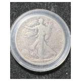 1938-D US WALKING LIBERTY HALF DOLLAR IN AIRTITE
