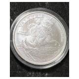 1 TROY OZ .999 FINE SILVER VALKYRIE ROUND IN AIRTITE