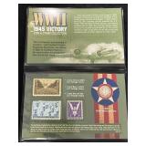 1945 WWII VICTORY COIN AND STAMP COLLECTION