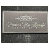 1945 AMERICAS MOST BEAUTIFUL SILVER COINS 2 COIN SET