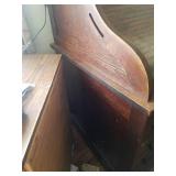 Oak S Curve Rolltop Desk. (Desk Only) 45" x 48" x 29.5"