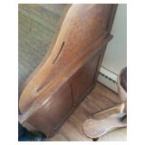 Oak S Curve Rolltop Desk. (Desk Only) 45" x 48" x 29.5"