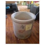 4 Gallon, Big Wing Red Wing Crock. (Base Chip)