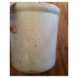 4 Gallon, Big Wing Red Wing Crock. (Base Chip)