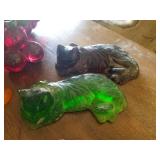 Vintage Acrylic Grapes with Candleholders, 2 Cats and 2 Keys