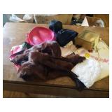 Vintage Hats, Mink Stol, Purse, Ear Muffs and Scarfs