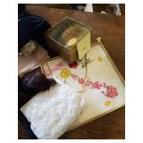 Vintage Hats, Mink Stol, Purse, Ear Muffs and Scarfs