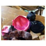 Vintage Hats, Mink Stol, Purse, Ear Muffs and Scarfs