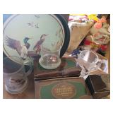 Avon Chesapeake Collection, Metal Tray, 4-Glasses, 2 Mugs, Coasters and Candle