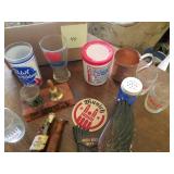 Selection of Beer Items, Hamms Glasses, Grain Belt Duck-asis, Coors Glasses and Misc