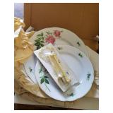 2- Glass Cake Plates and 2 Tier Tray