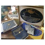 Framed State Quarters and Empty Holders