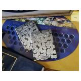 Framed State Quarters and Empty Holders