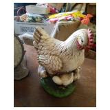 2- Vintage Scales and Ceramic Chicken