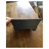 Rosemaled Square Wooden Bowl