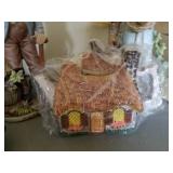 New Teapot in Box and 2 14" Figures