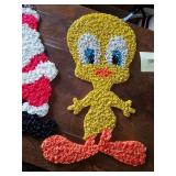 2-Vintage Popcorn Wall Hangings