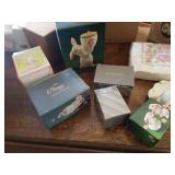 Avon Bunny Collection and Small Glass Baskets