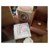 Avon Bunny Collection and Small Glass Baskets